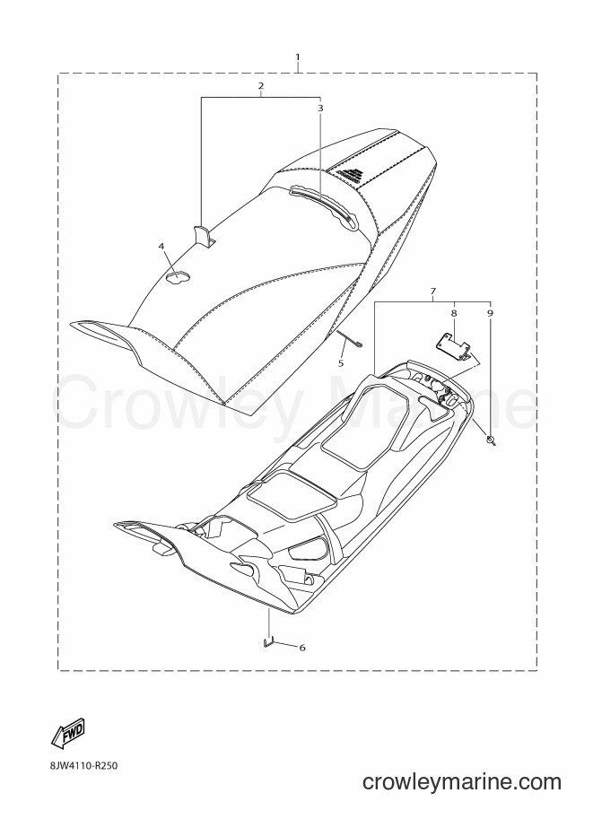 2016 Snowmobile SRV10RS - SRV10RS (8JW4) [010] - SEAT