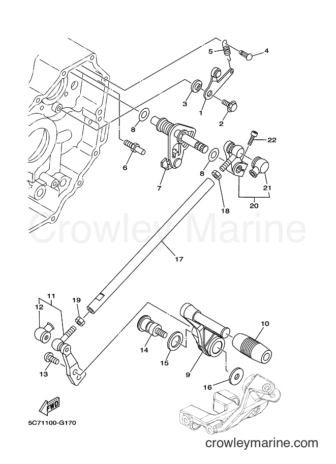 Yamaha Motors XV1900CU (5C7C) [010] - SHIFT SHAFT