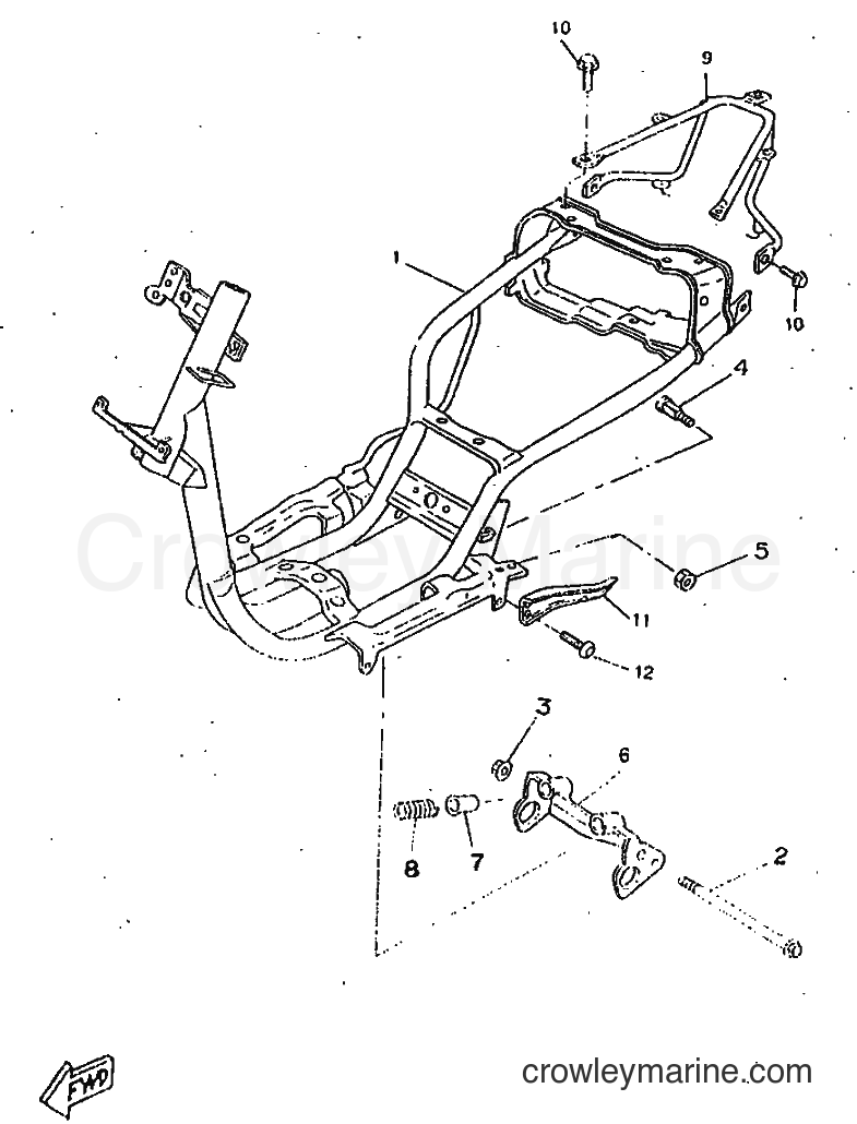 Yamaha Motors CW50RSP (4WT3) [010] - FRAME