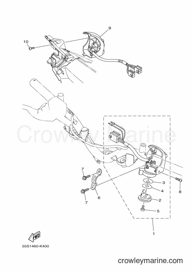 Yamaha Motors T135SEC (55S1) [010] - HANDLE SWITCH & LEVER