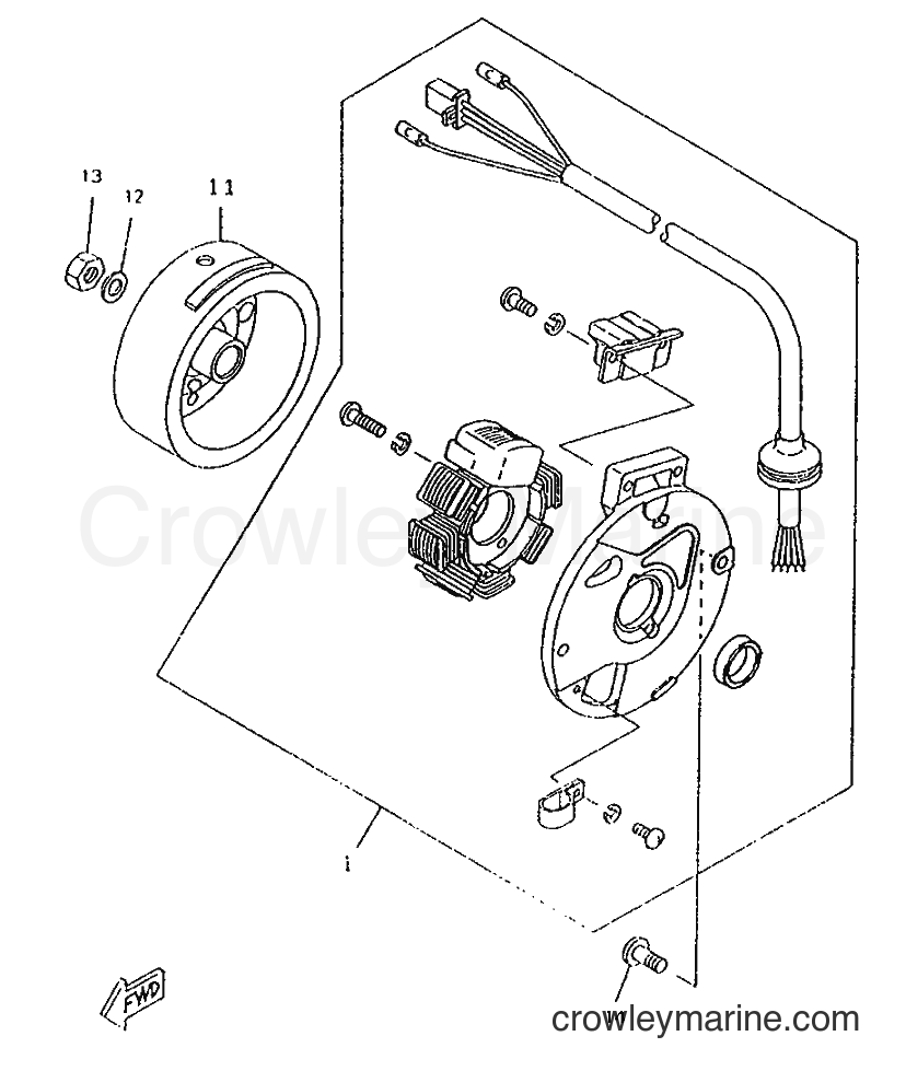 1996 Scooter CW50RSP - CW50RSP (4UR3) [999] - GENERATOR