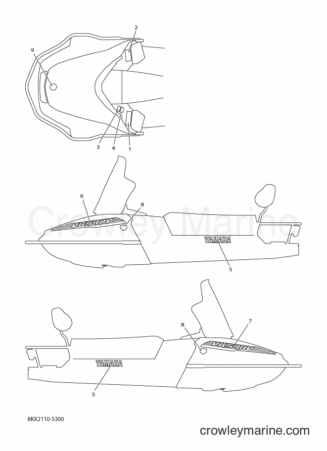 2019 Snowmobile VK540F - VK540F (8KX6) [020] - EMBLEM