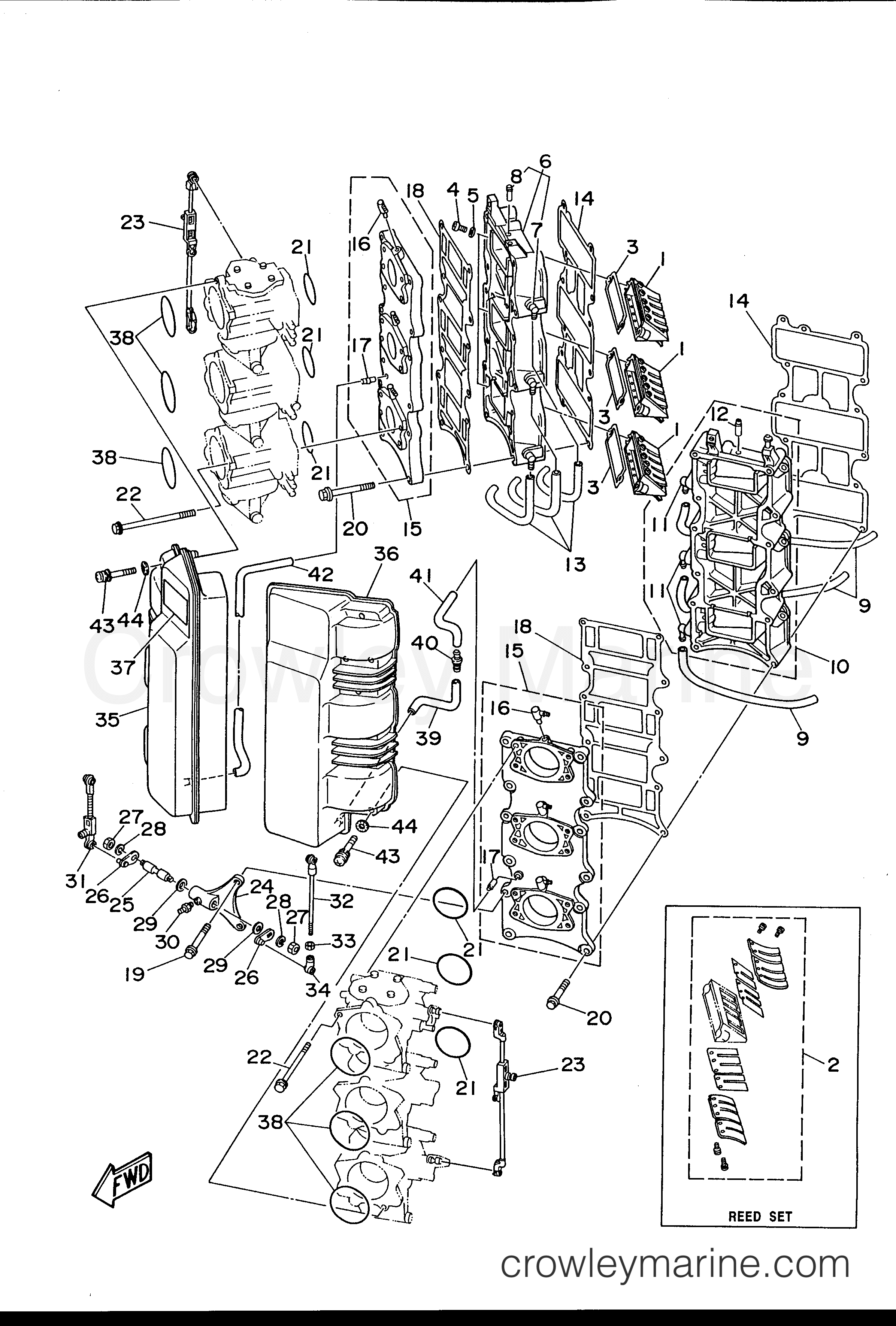 Yamaha Motors L225TURU - INTAKE