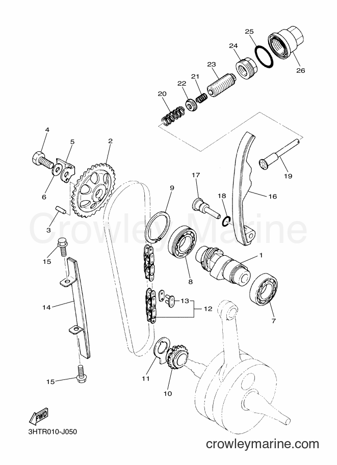 2016 Street Bike SR400 - SR400 (2RDB) [010] - CAMSHAFT & CHAIN