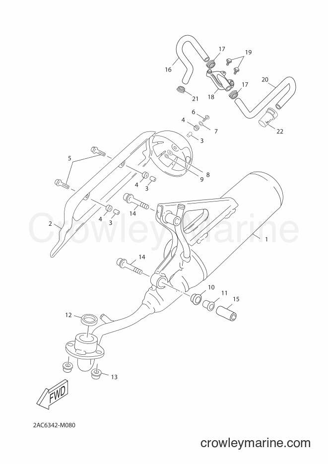 Yamaha Motors YN50FT (2AC6) [010] - EXHAUST