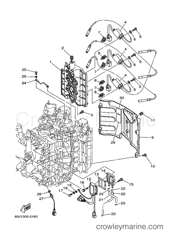 Yamaha Motors F225AETX (69J6) [100] - ELECTRICAL 1
