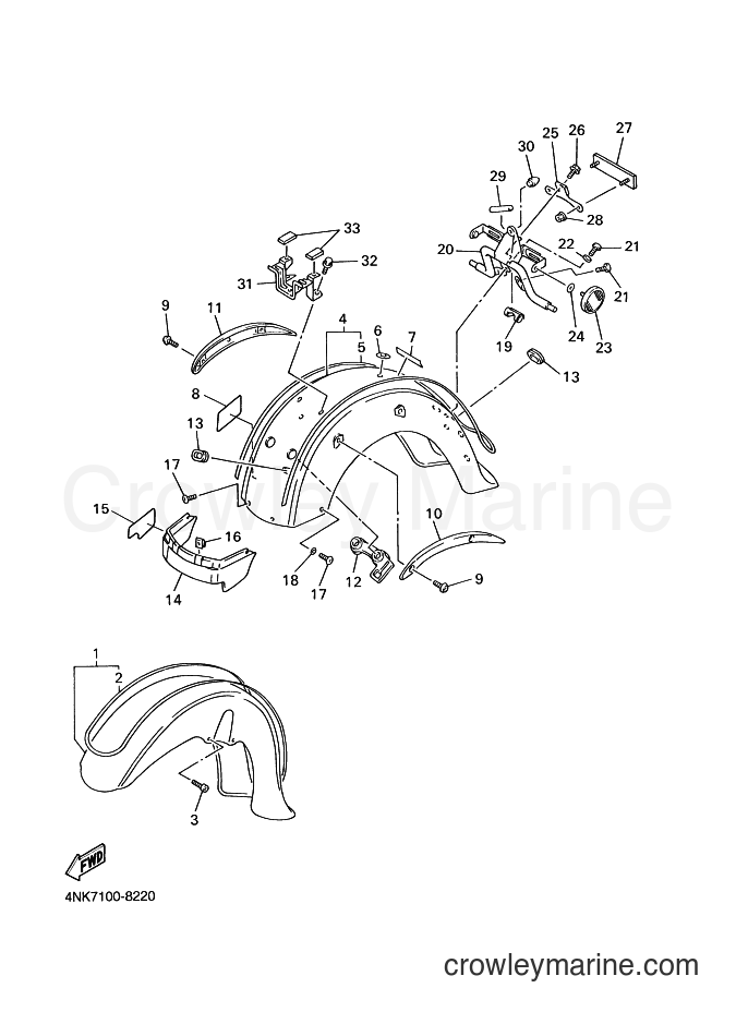 Yamaha Motors XVZ13A (4NKF) [010] - FENDER