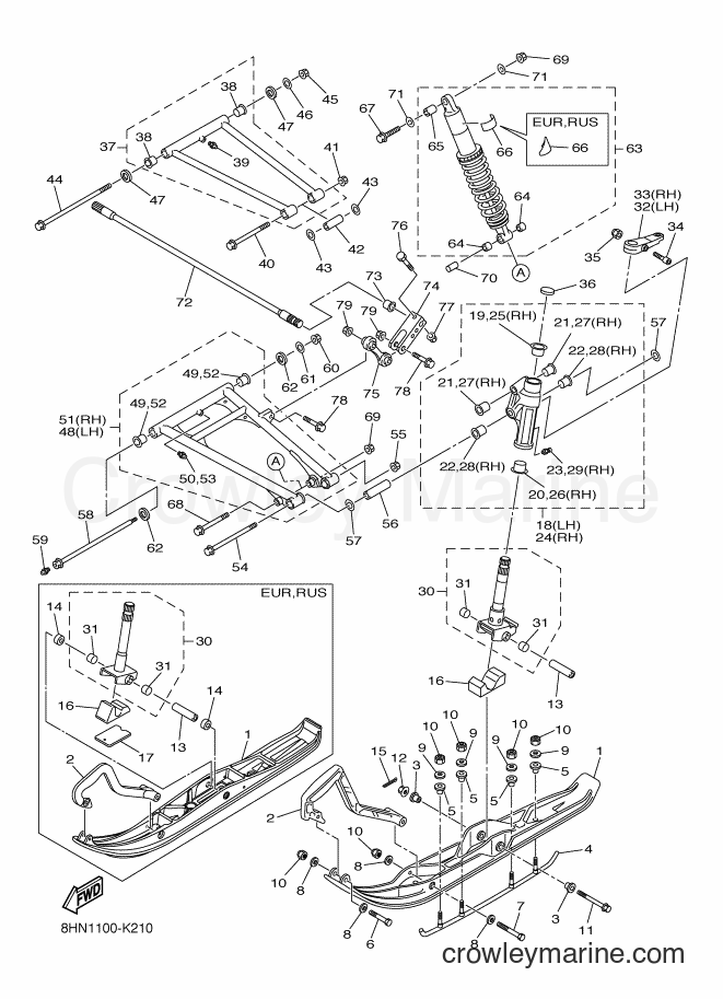 Yamaha Motors RX10ST2 (8HN4) [010] - SKI
