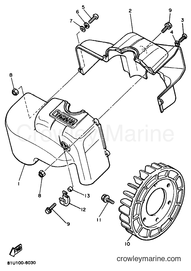 1991 Snowmobile BR250T - BR250T (88P1) [010] - AIR SHROUD & FAN