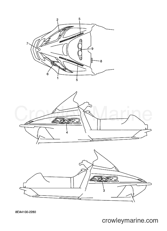 Yamaha Motors SX600 (8EA5) [030] - EMBLEM
