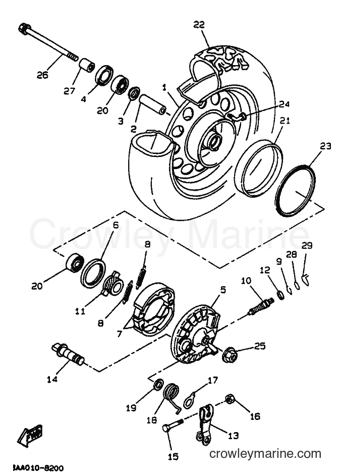 1992 Scooter CW50 - CW50 (4EY1) [999] - FRONT WHEEL
