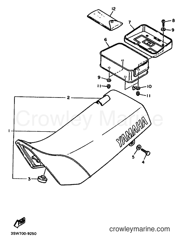 1992 Dirt Bike TT600 - TT600 (3SW4) [010] - SEAT