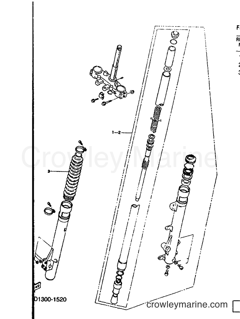 Yamaha Motors TDR125 (3SH2) [999] - FRONT FORK