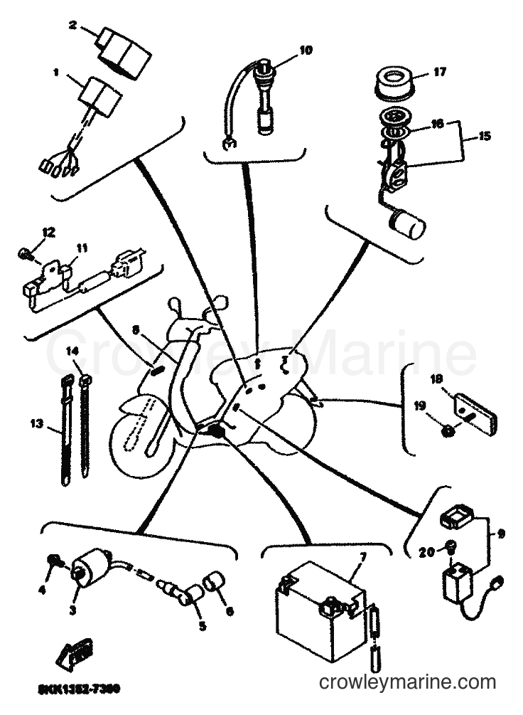 2001 Scooter YN100 - YN100 (5KKE) [010] - ELECTRICAL 2