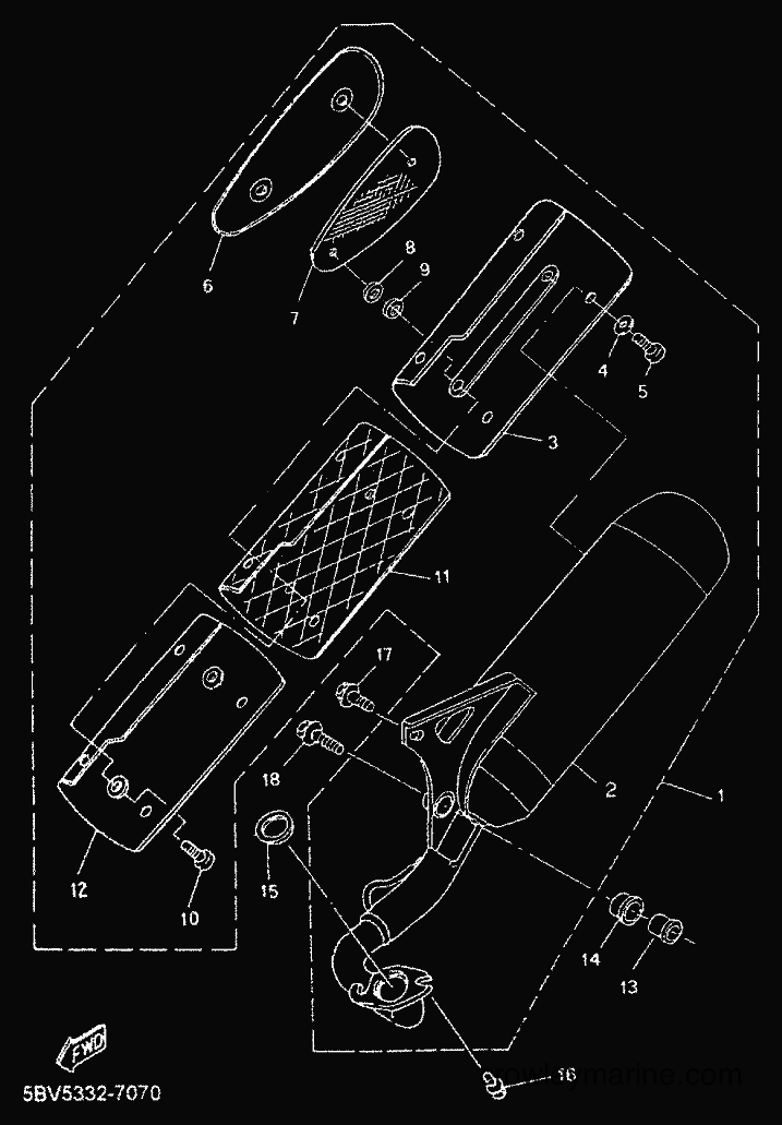 Yamaha Motors YN50 (5BV5) [010] - EXHAUST