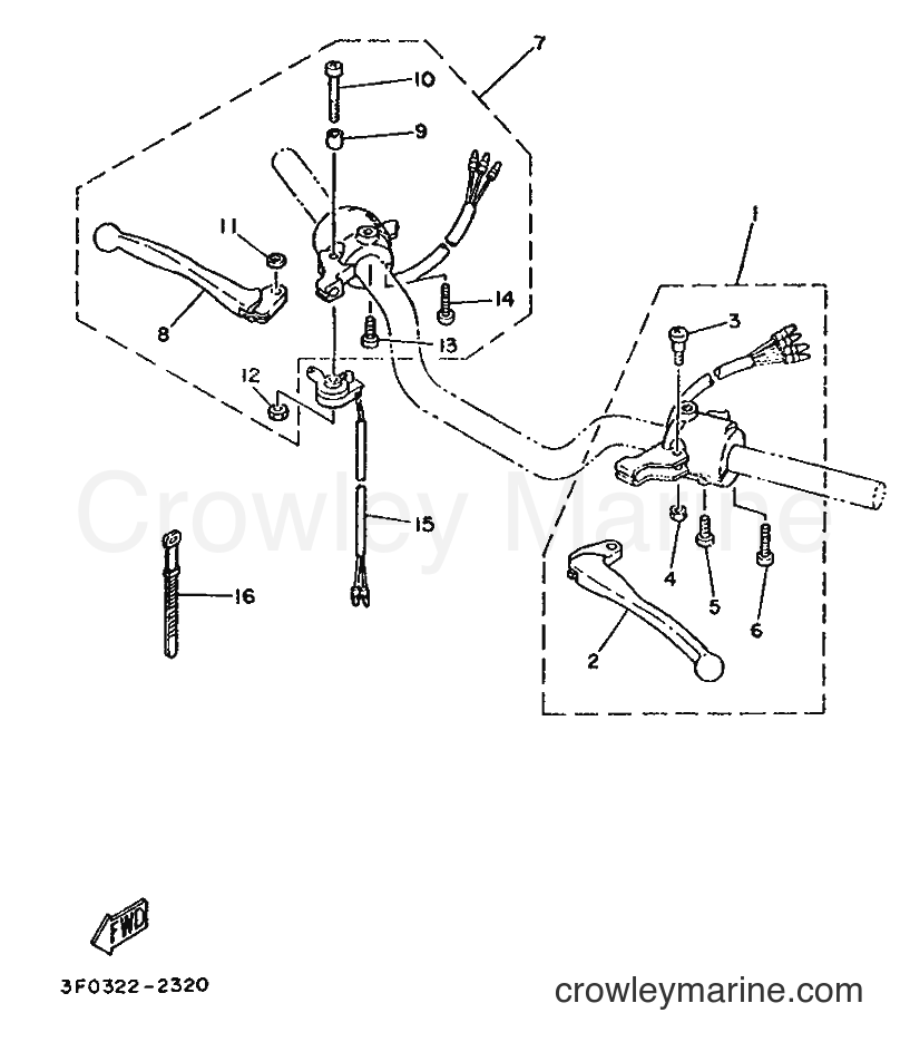 Yamaha Motors FS1 (2RT) [999] - HANDLE SWITCH & LEVER