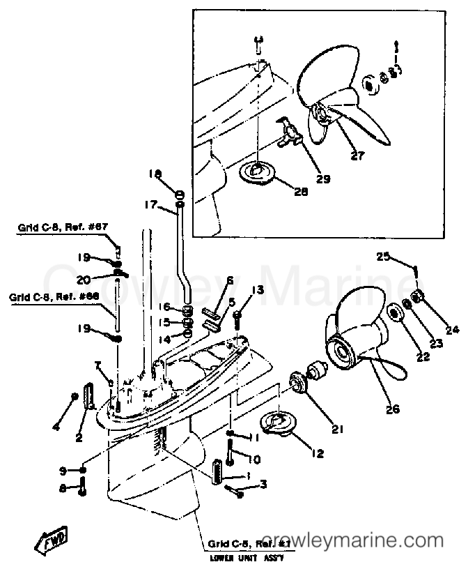 Yamaha Motors 115ETLN - LOWER DRIVE 2