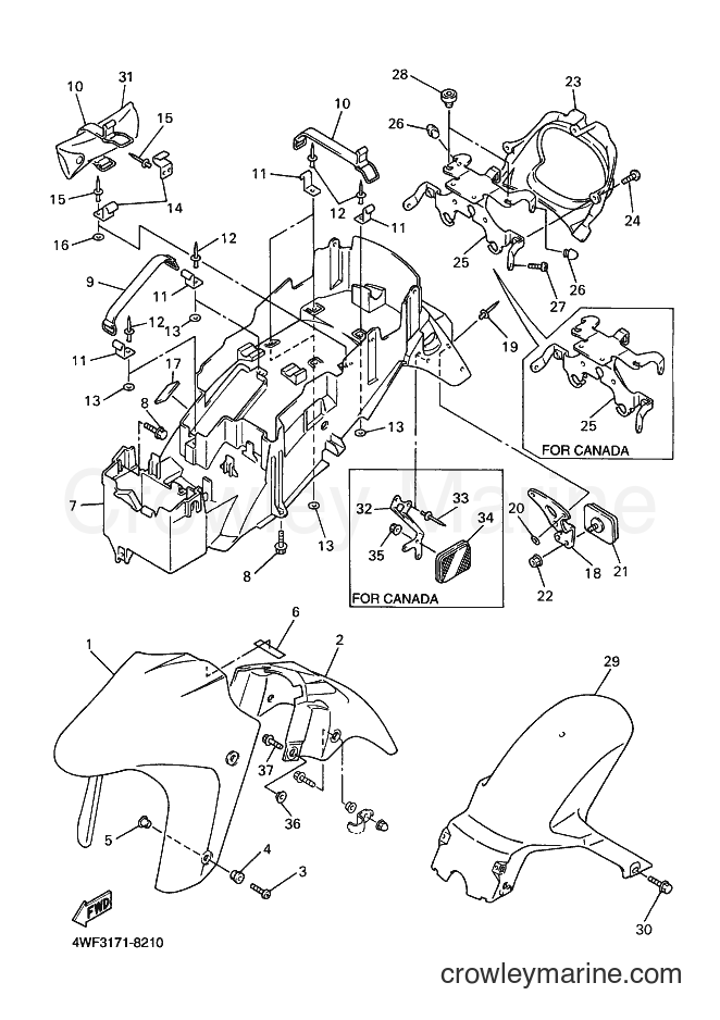 Yamaha Motors YZF600R (4WF3) [010] - FENDER