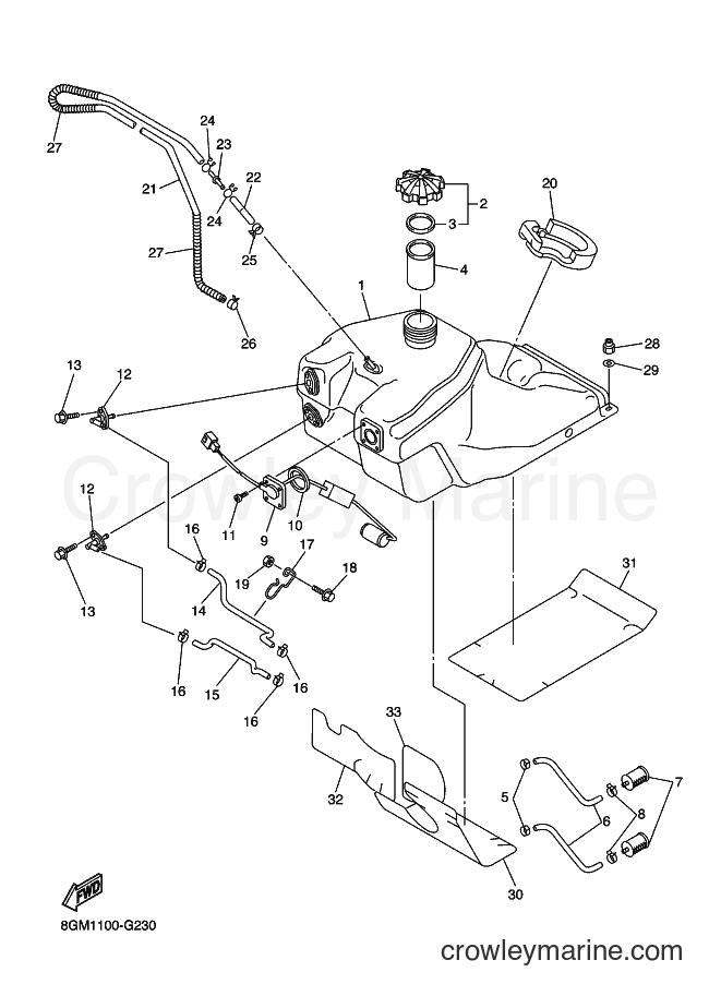 2008 Snowmobile RS10ST - RS10ST (8HD2) [010] - FUEL TANK