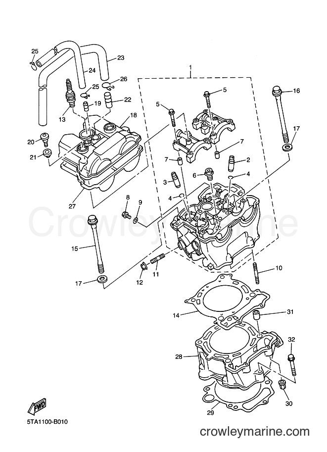 2003 Dirt Bike WR450F - WR450F (5TJ2) [100] - CYLINDER