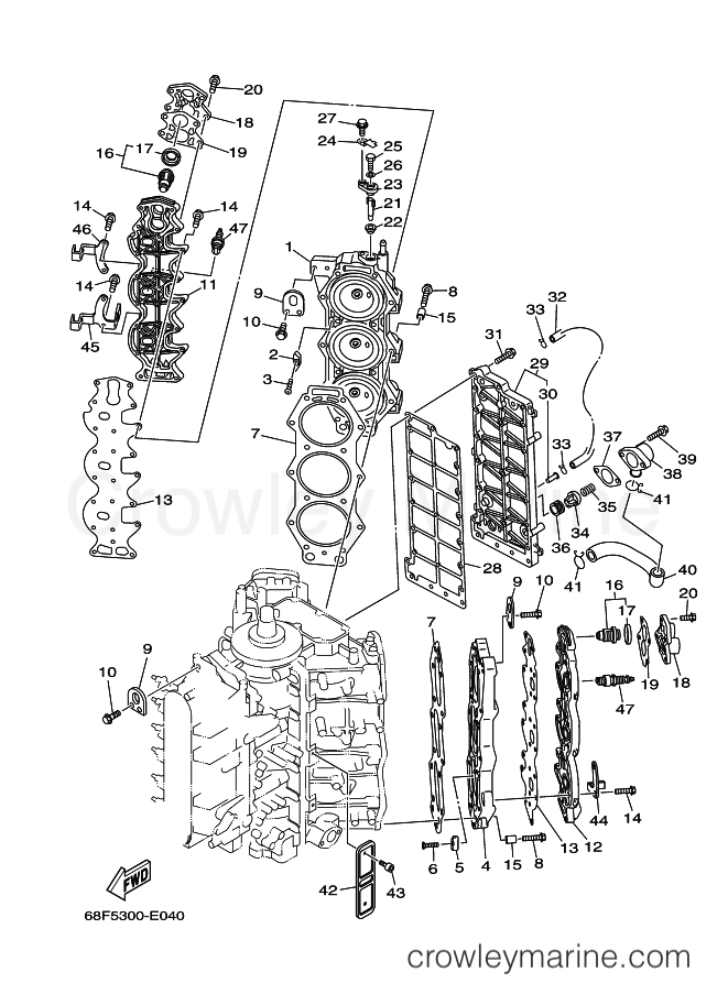 Yamaha Motors Z200PETO (60FC) [060] - CYLINDER & CRANKCASE 2