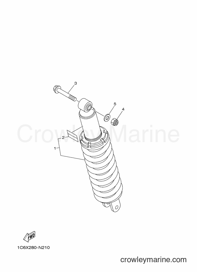 Yamaha Motors TT-R230 (B688) [010] - REAR SUSPENSION