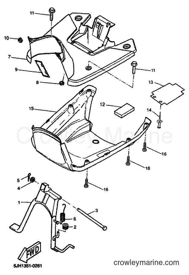 2001 Scooter EW50 - EW50 (5LH3) [040] - STAND & FOOTREST