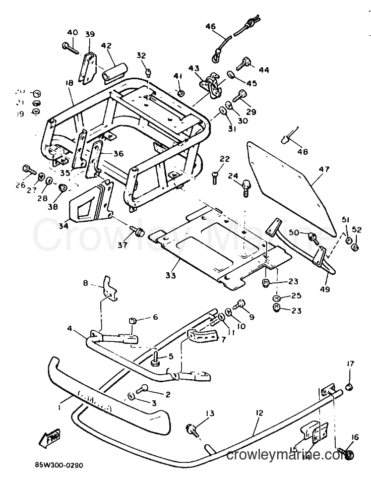 1991 Snowmobile ET400TR - ET400TR (85W3) [010] - BUMPER