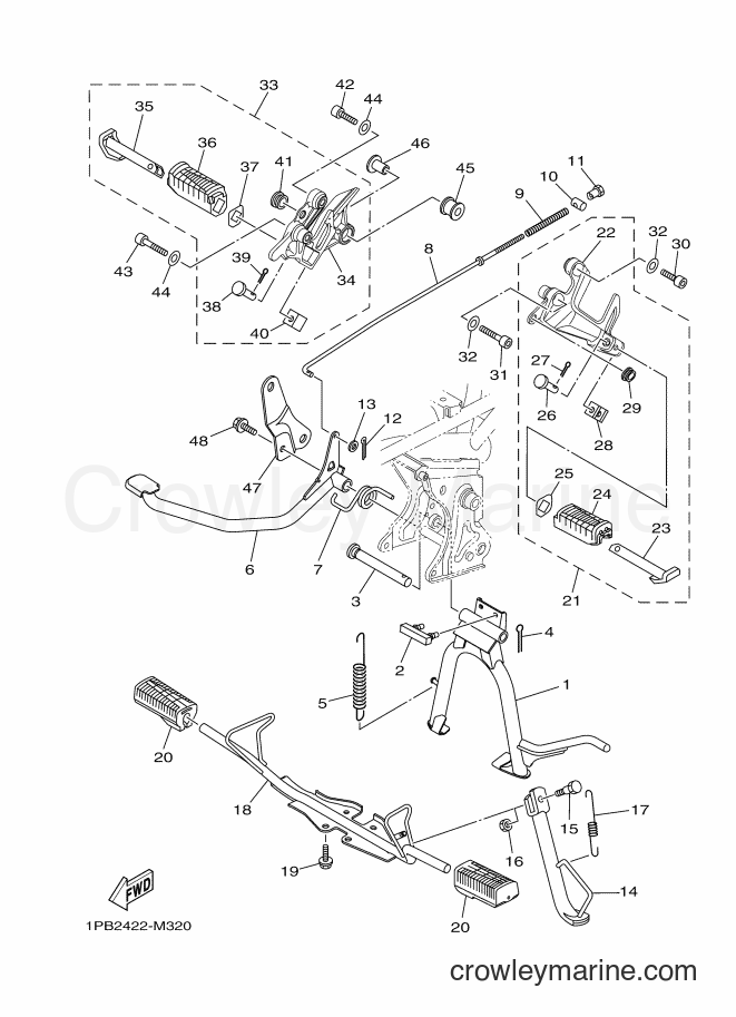 2015 Scooter T115FSEC - T115FSEC (2VP3) [010] - STAND & FOOTREST 2
