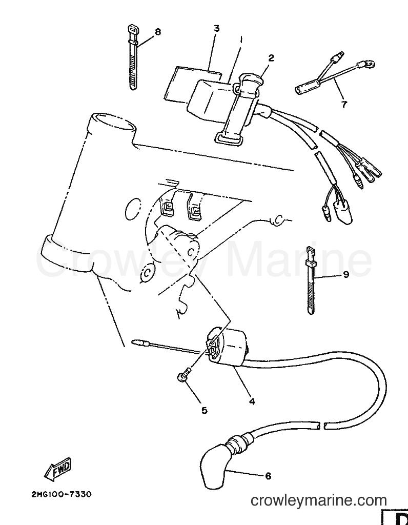 1987 Dirt Bike YZ125 - YZ125 (2HG) [999] - ELECTRICAL 1