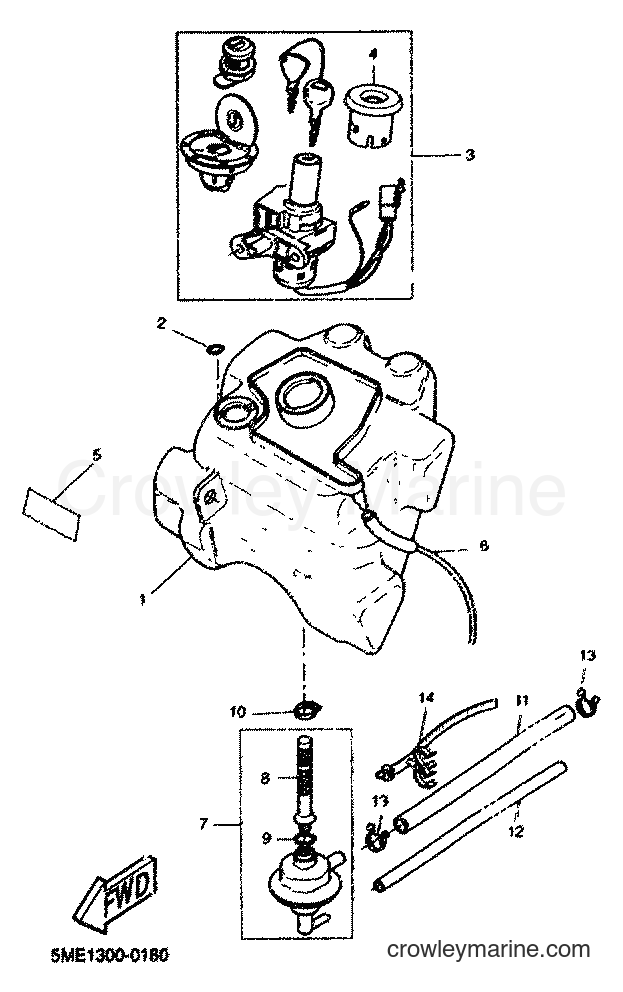 2001 Scooter YQ100 - YQ100 (5ME4) [070] - FUEL TANK
