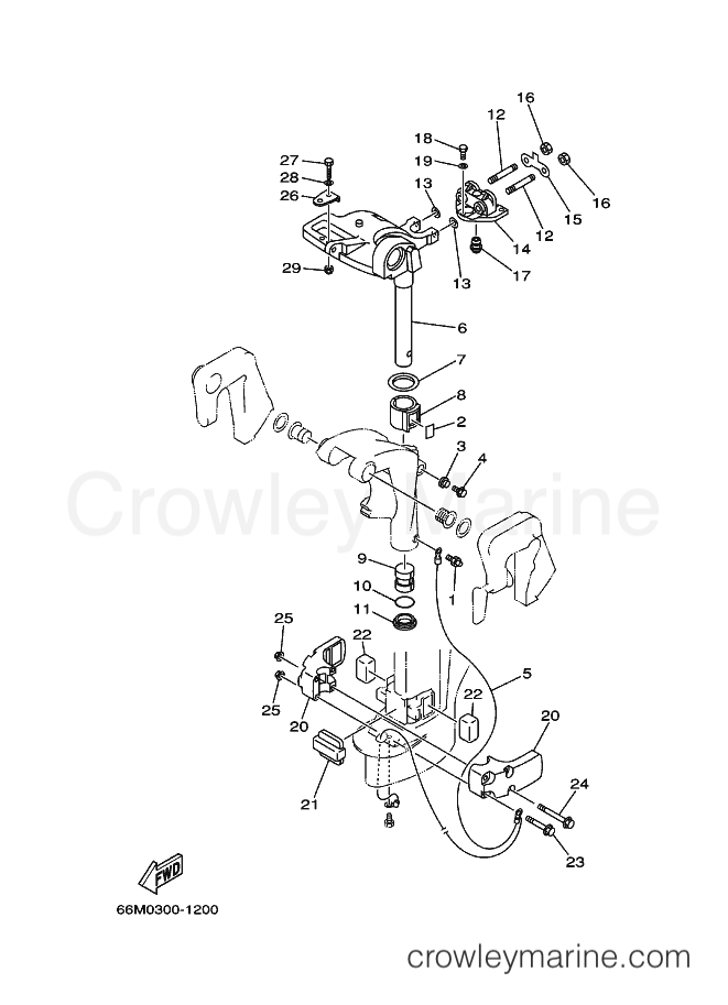 Yamaha Motors F15A (66M1) [190] - BRACKET 2