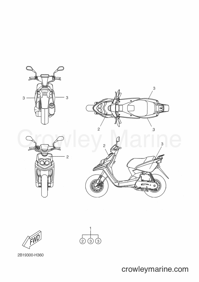 2009 Scooter CW50RS - CW50RS (2B19) [040] - GRAPHIC & EMBLEM