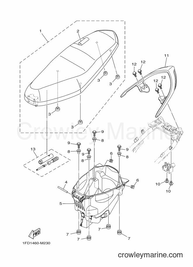 2014 Scooter T115FLSEC - T115FLSEC (1FD5) [010] - SEAT