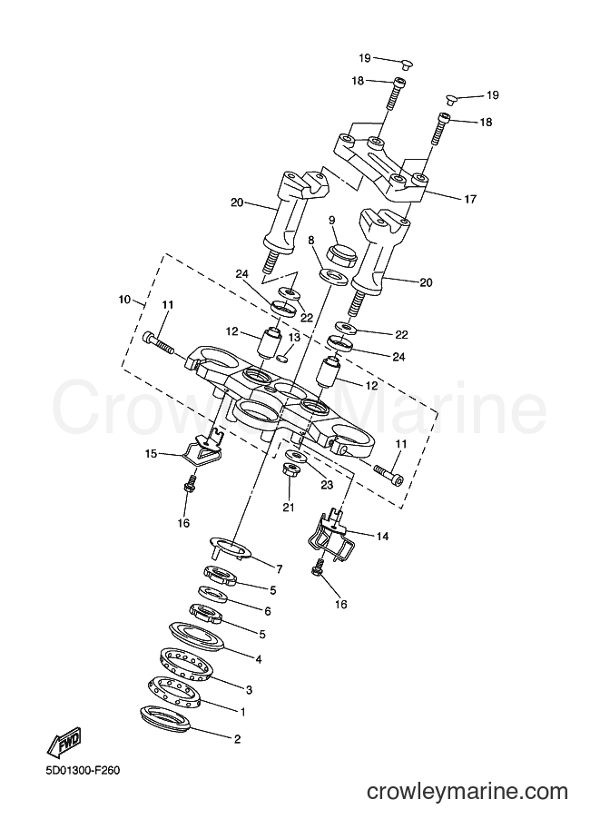2007 Street Bike FZ1-SA - FZ1-SA (5D01) [010] - STEERING