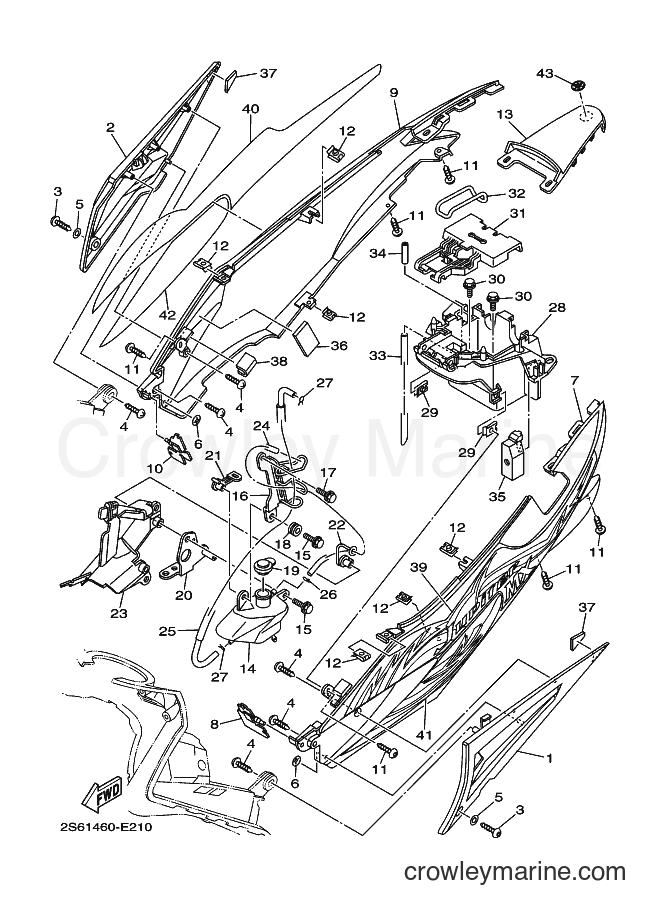 2006 Scooter T135HC - T135HC (2S61) [010] - SIDE COVER