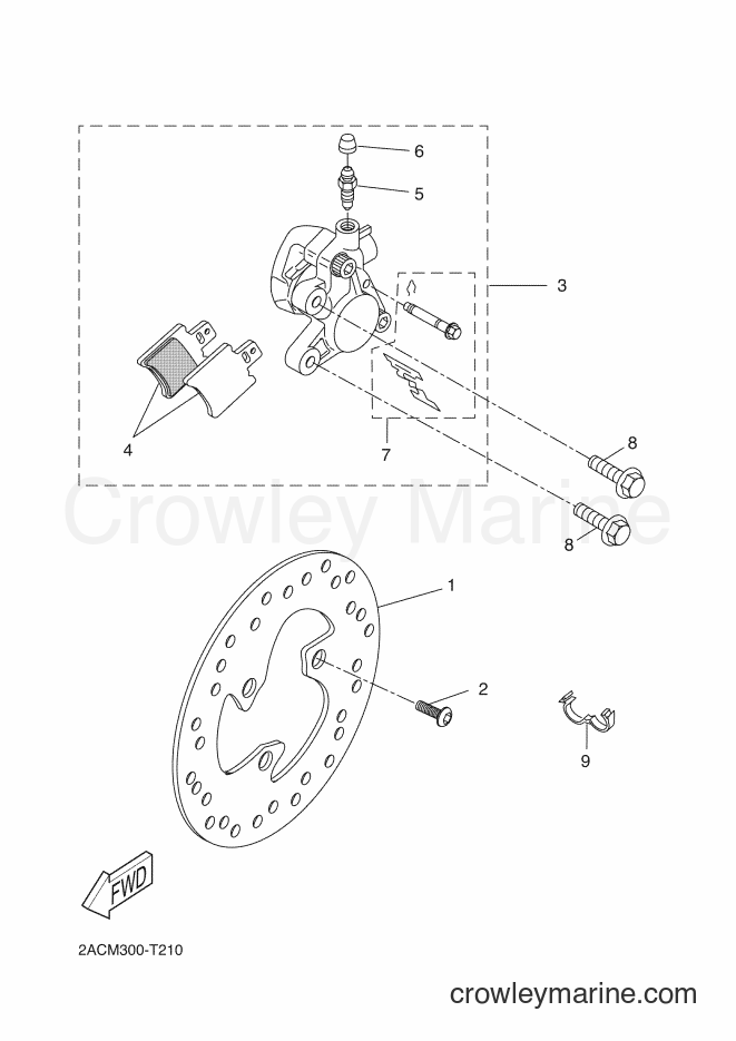 2018 Scooter YN50FU - YN50FU (2ACN) [060] - FRONT BRAKE CALIPER