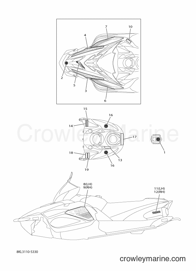 Yamaha Motors RX10ST3 (8LA2) [020] - EMBLEM