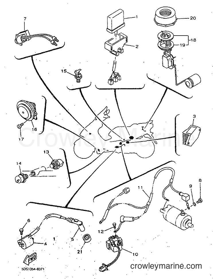 1998 Scooter YP125E - YP125E (5DS8) [010] - ELECTRICAL 1