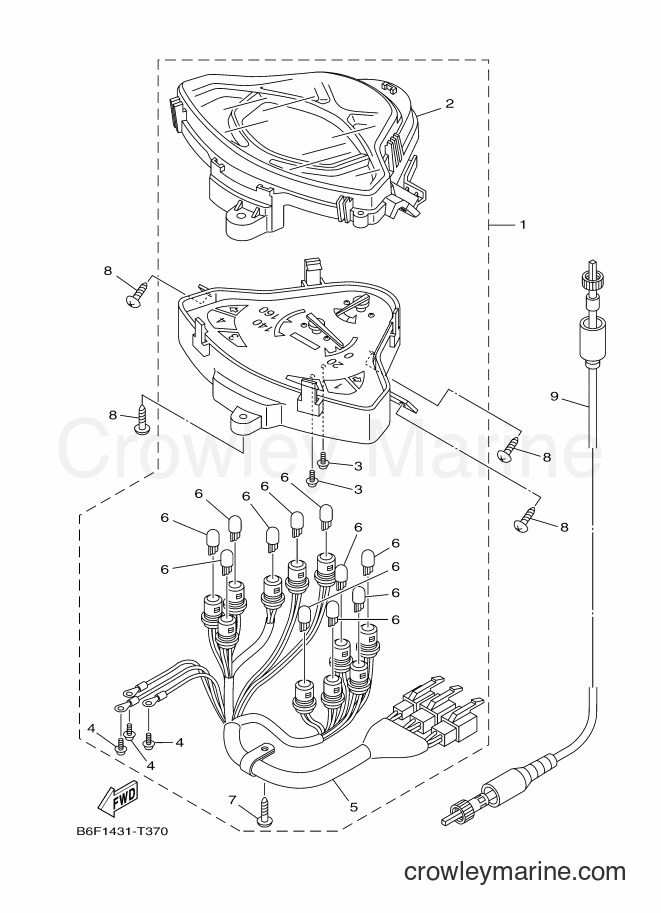 Yamaha Motors T115FL-2 (B6F2) [010] - METER