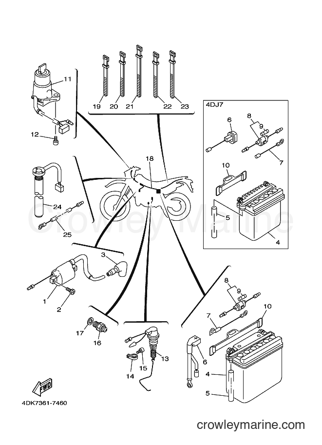 1997 Dirt Bike DT125R - DT125R (4DJ7) [010] - ELECTRICAL 1