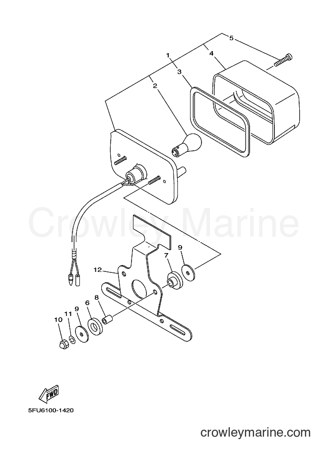 2001 ATV YFM400FWN - YFM400FWN (5FU8) [010] - TAILLIGHT 2