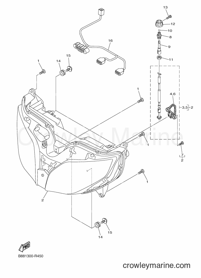 2018 Sport Bike FJR1300-A - FJR1300-A (B88G) [010] - HEADLIGHT
