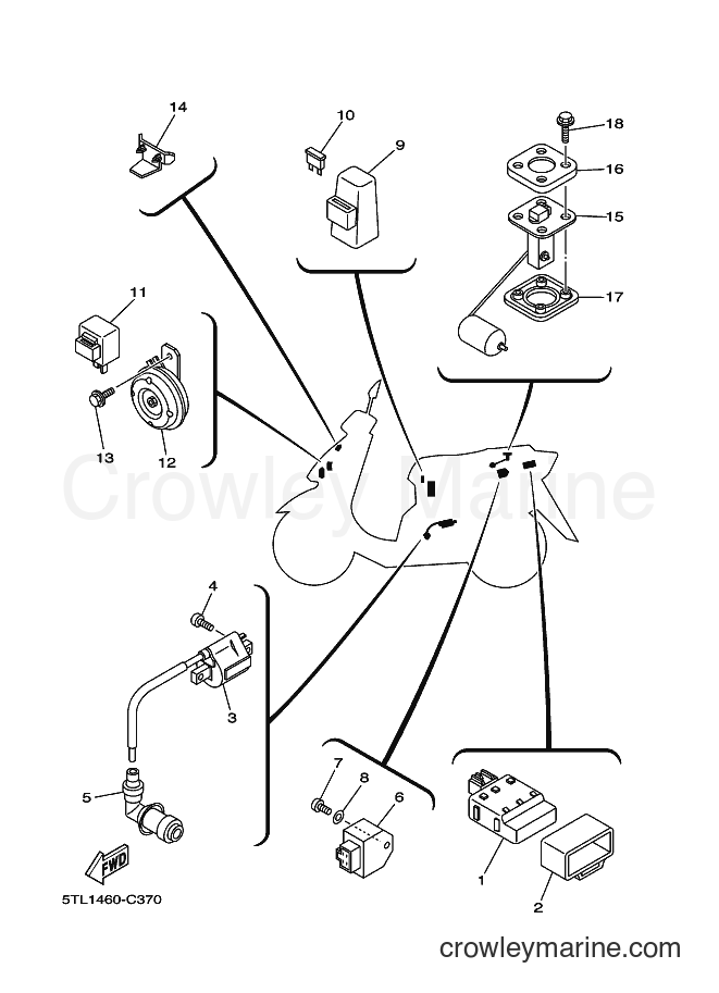 2004 Scooter AL115S - AL115S (5TL1) [010] - ELECTRICAL 2