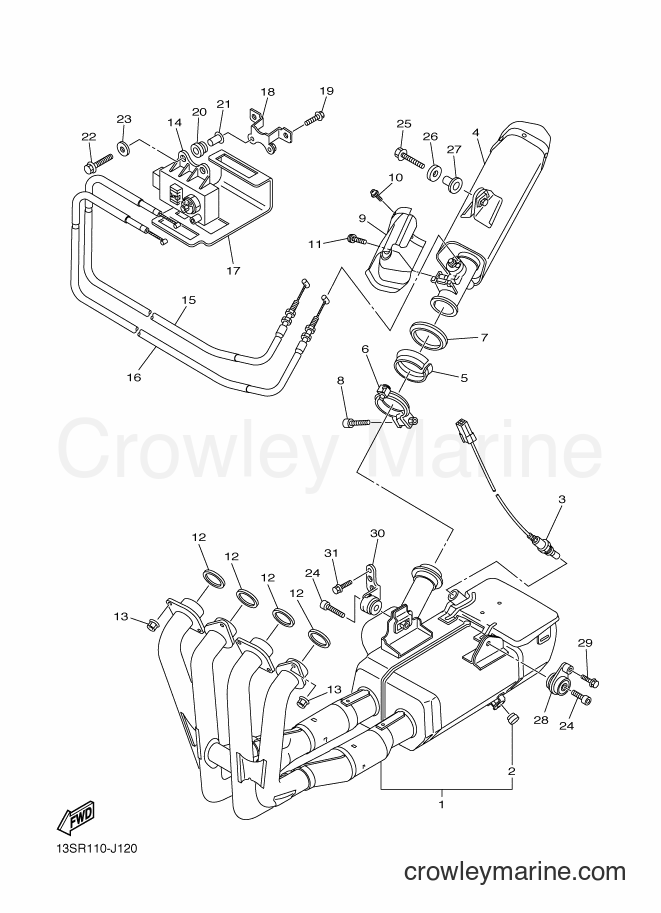 Yamaha Motors YZF-R6 (13SS) [010] - EXHAUST