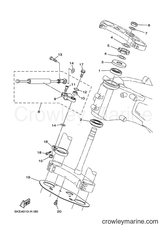 2003 Street Bike TZ250 - TZ250 (5KE4) [010] - STEERING