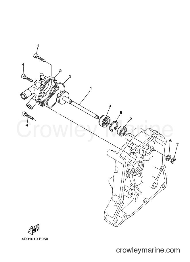 2014 Maxi-Scooter YP250 - YP250 (4D96) [010] - WATER PUMP