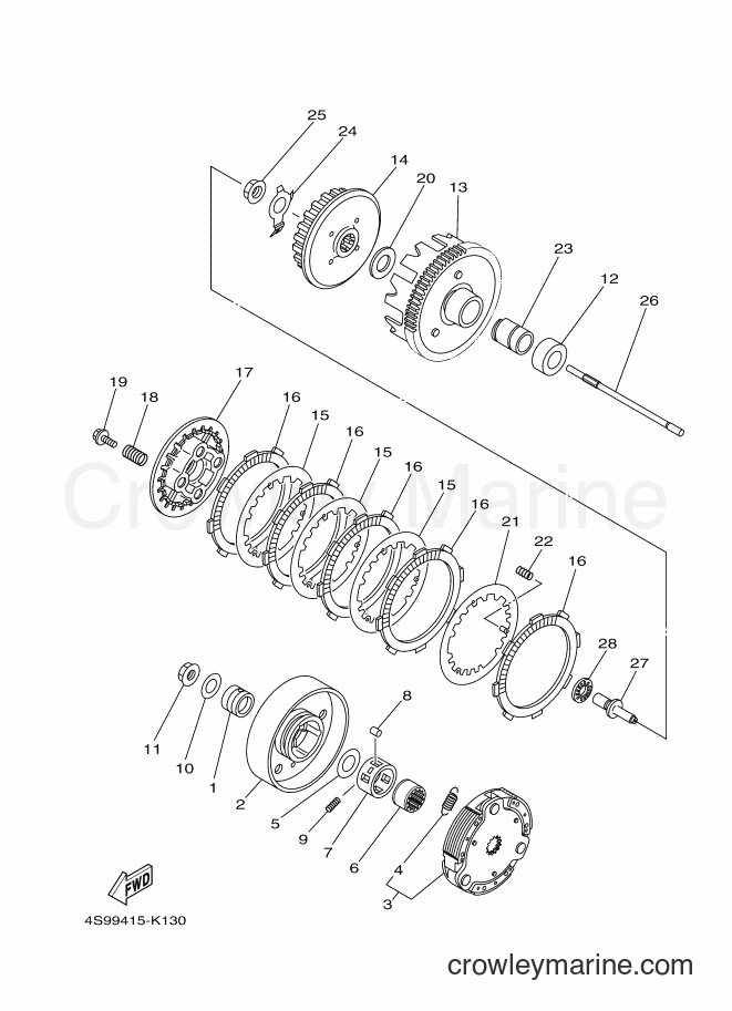 2014 Scooter T110C - T110C (40BB) [010] - CLUTCH
