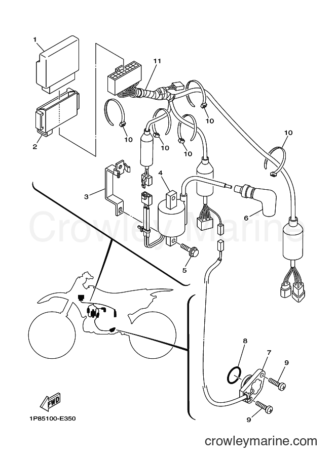 2006 Dirt Bike YZ250 - YZ250 (1P85) [010] - ELECTRICAL 1