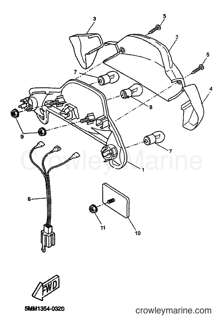 2000 Scooter CW50 - CW50 (5MN1) [040] - LUZ DE COLA